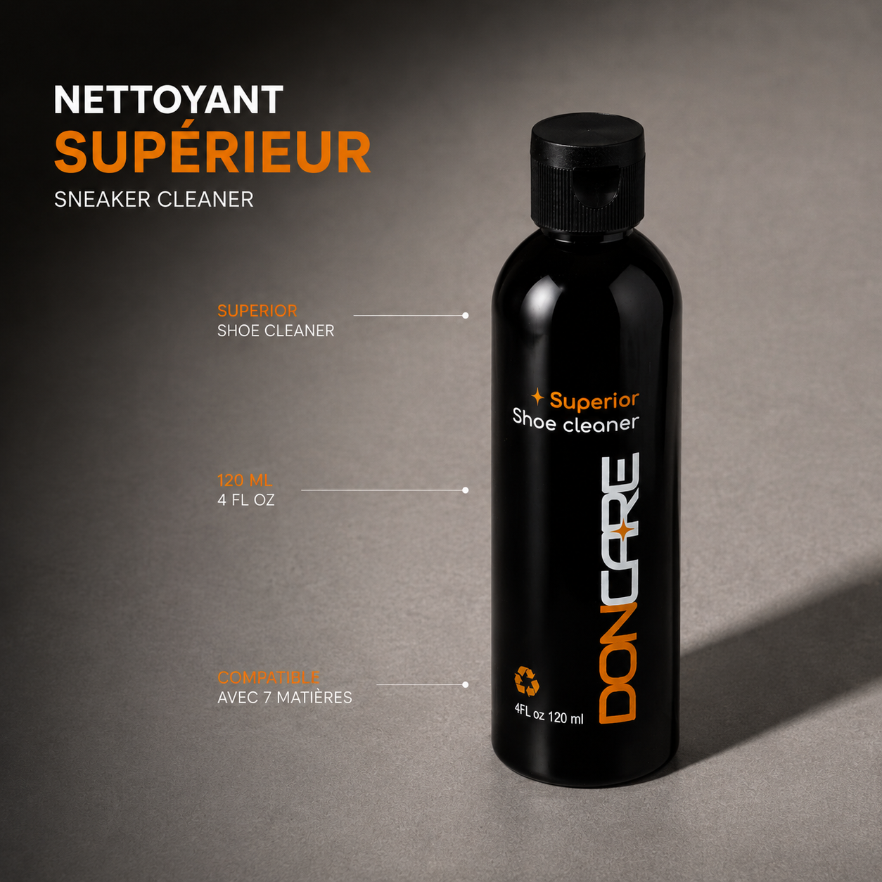 Flacon noir de Nettoyant DonCare — 120 ml
